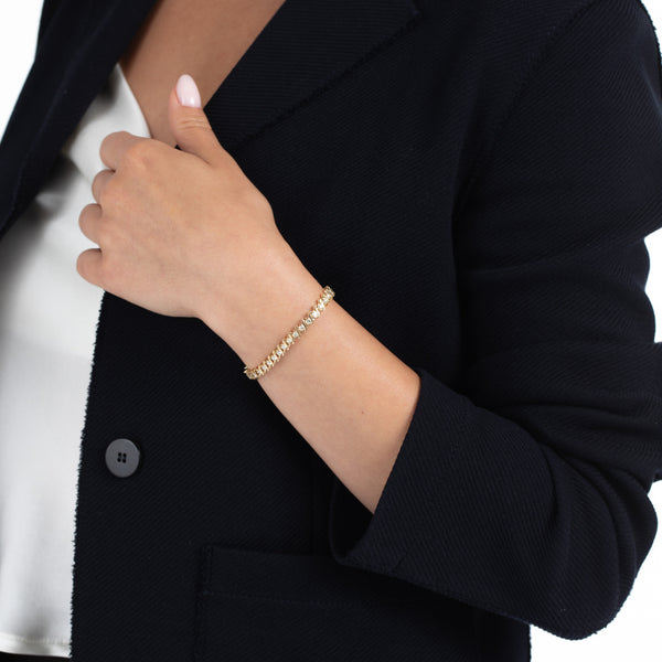 Diamond Tennis Bracelet - Yellow Gold – Forever Today by Jilco