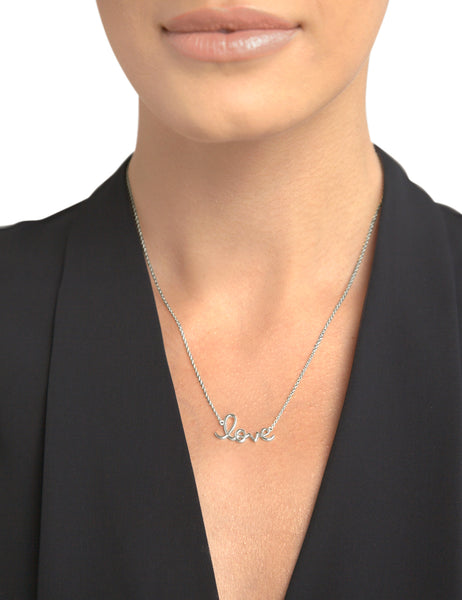 Sterling Silver Love Necklace – Forever Today by Jilco