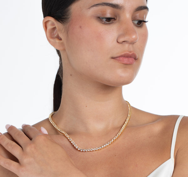 White Topaz Tennis Necklace – Forever Today by Jilco