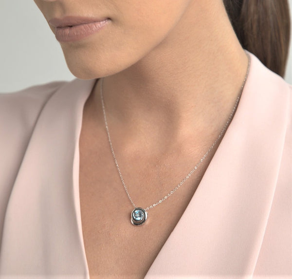 Blue Topaz Swirl Necklace – Forever Today by Jilco