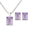Amethyst Earring & Necklace Set