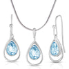 Blue Topaz Earring & Necklace Set