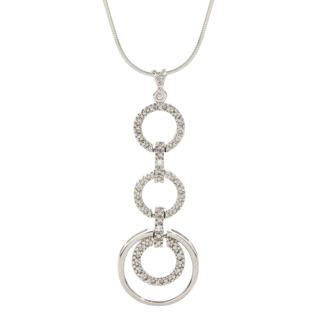 Circle 'n Circle Diamond Necklace