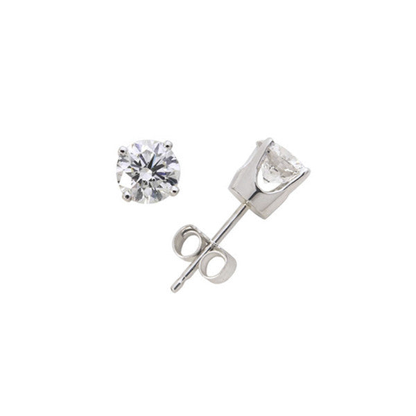 Women's Classic Diamond Stud Earrings 0.02 Carat in White Gold, 14K Gold by Quince