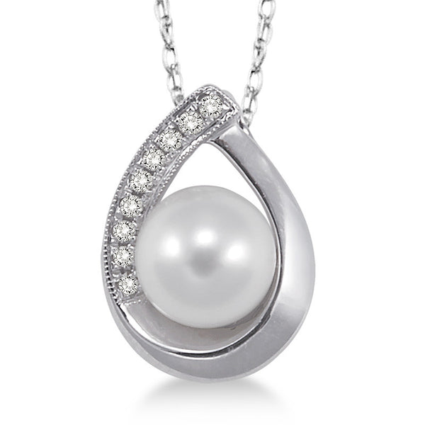 Jilco black discount pearl drop necklace