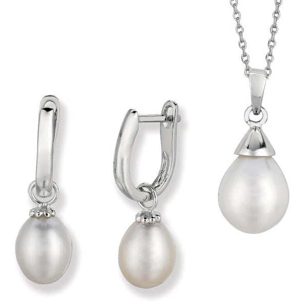Pearl Earring & Necklace Set Forever Today by Jilco