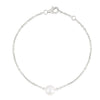 Single Pearl Bracelet Yellow Gold Plated