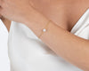 Single Pearl Bracelet Yellow Gold Plated