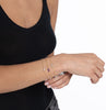 Amethyst Bead Station Bracelet