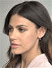 Leverback Bezel Set Diamond Earrings