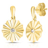 White Topaz Vermeil Earrings