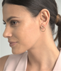 Infinity Circle Diamond Earrings