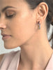Gemstone Hoop Earrings