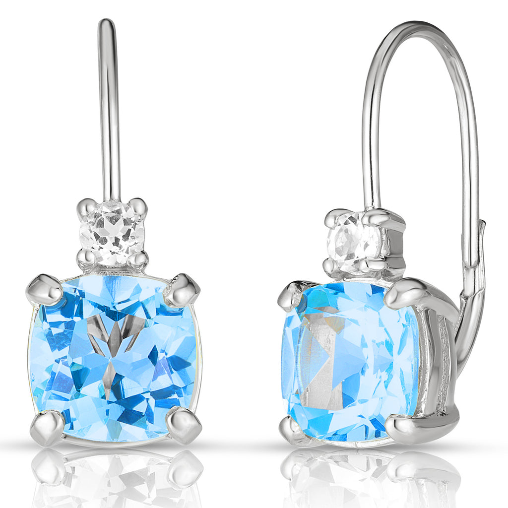 Blue Topaz Earrings