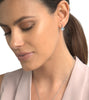 Bezel-Set Topaz & Diamond Earrings