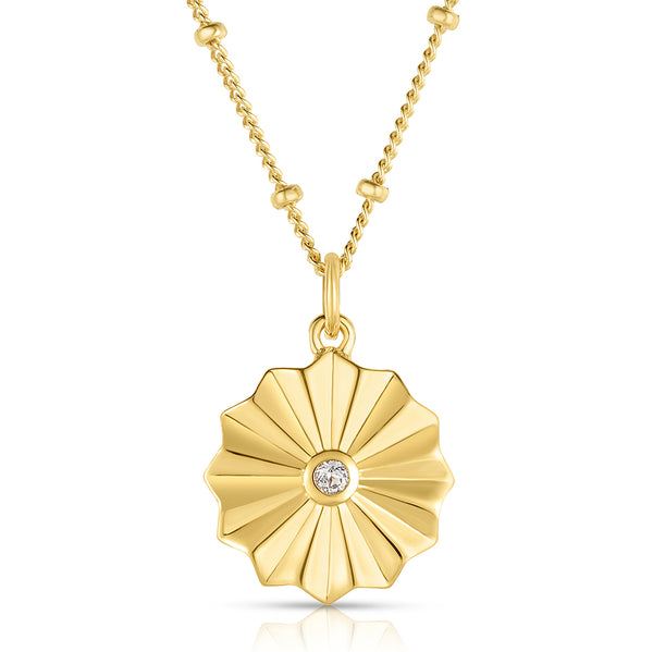 White Topaz Vermeil Necklace