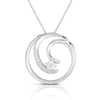 Diamond Swirl Necklace