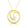 Diamond Swirl Necklace