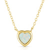 Gemstone Heart Necklace