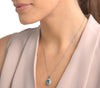 Blue & White Topaz Pendant