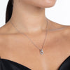 White Topaz Chain Link Necklace
