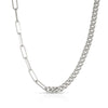 Curb and Paperclip Necklace
