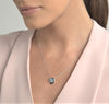 Blue Topaz Swirl Necklace