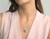 Diamond & Green Amethyst Necklace