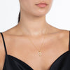 Sterling Silver Whimsical Heart Necklace - Gold Overlay