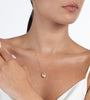 Diamond & Pearl Necklace set in 10K Gold