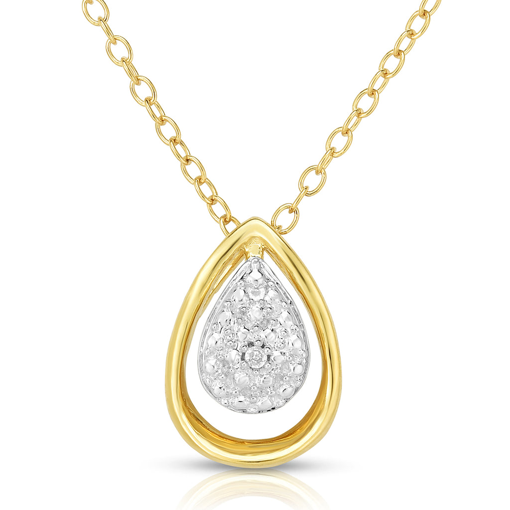 Diamond Tear Drop Necklace