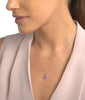 Classic Solitaire Gemstone Necklace