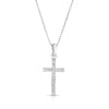 White Topaz Cross Necklace