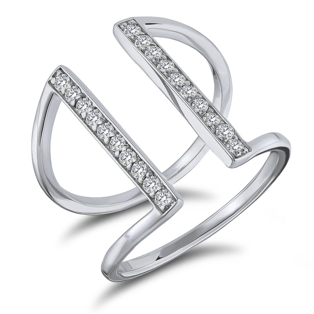 Unique Cuff Rings Contemporary Diamond Cuff Ring – Forever Today by Jilco