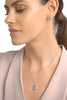 Blue Topaz Earring and Necklace Set