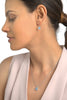 Blue Topaz Earring & Necklace Set