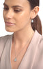 Diamond & White Topaz Earring and Necklace Set