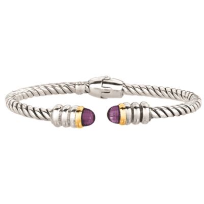 Amethyst Cable Bracelet