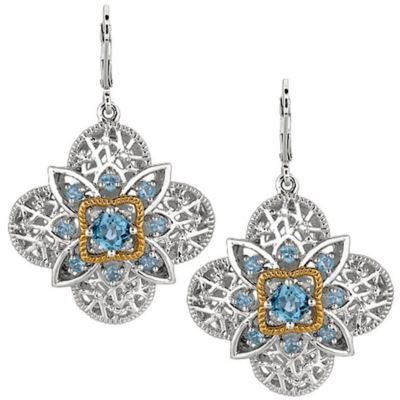 Blue Topaz Earrings - Final Sale