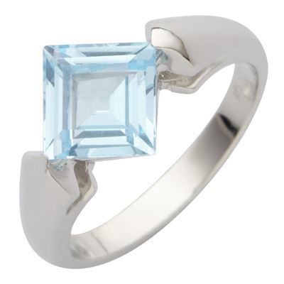 Blue Topaz Gemstone Ring - Final Sale