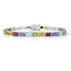Emerald Cut Gemstone Bracelet