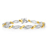 Two Tone Diamond Bracelet