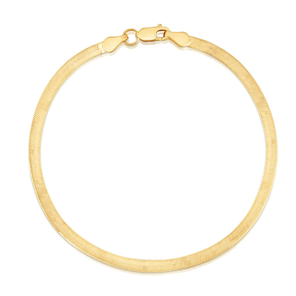 Gold Herring Bone Bracelet
