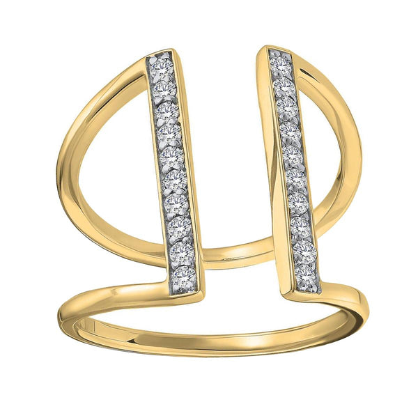 Contemporary Diamond Cuff Ring