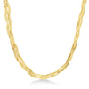 Braided Herringbone Necklace - Final Sale