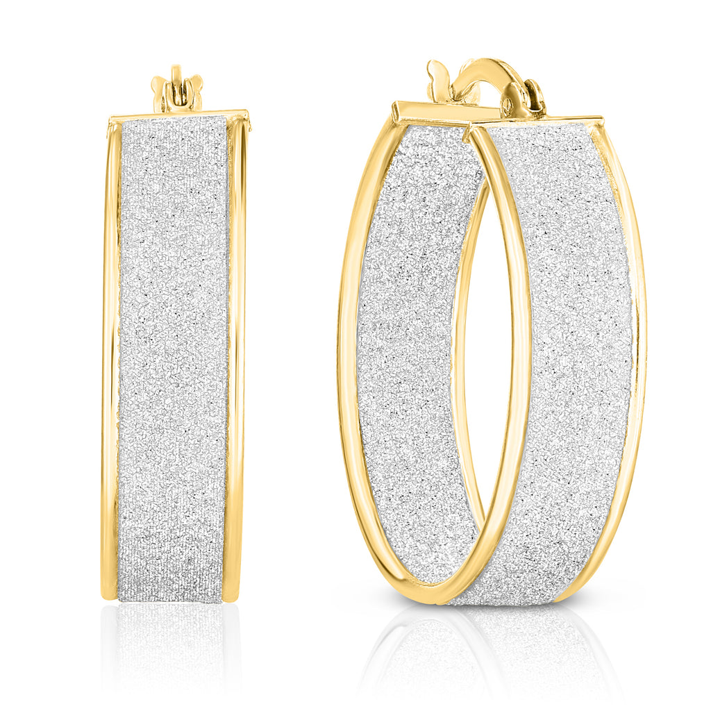 Gold sparkly hoops Clearance