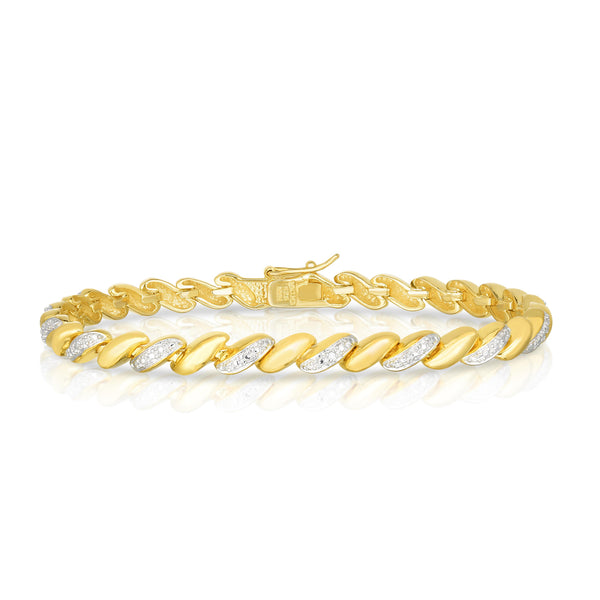 San Marco Gold and Diamond Bracelet