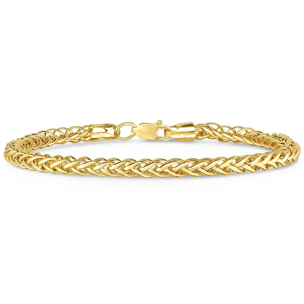 Russian Wheat Bracelet - 14K Gold