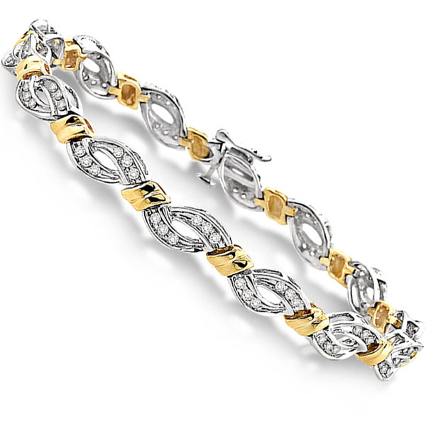 Diamond Bracelet - White & Yellow Gold