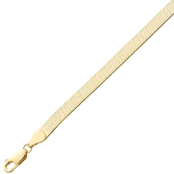Gold Herring Bone Bracelet
